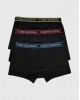 FUNKYBUDDHA BOXER SHORTS 3PACK - BLACK