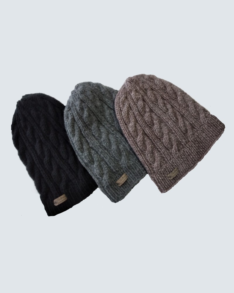 ΑΝΔΡΙΚΟ ΠΛΕΚΤΟ ΣΚΟΥΦΑΚΙ - BLACK/GREY/BROWN