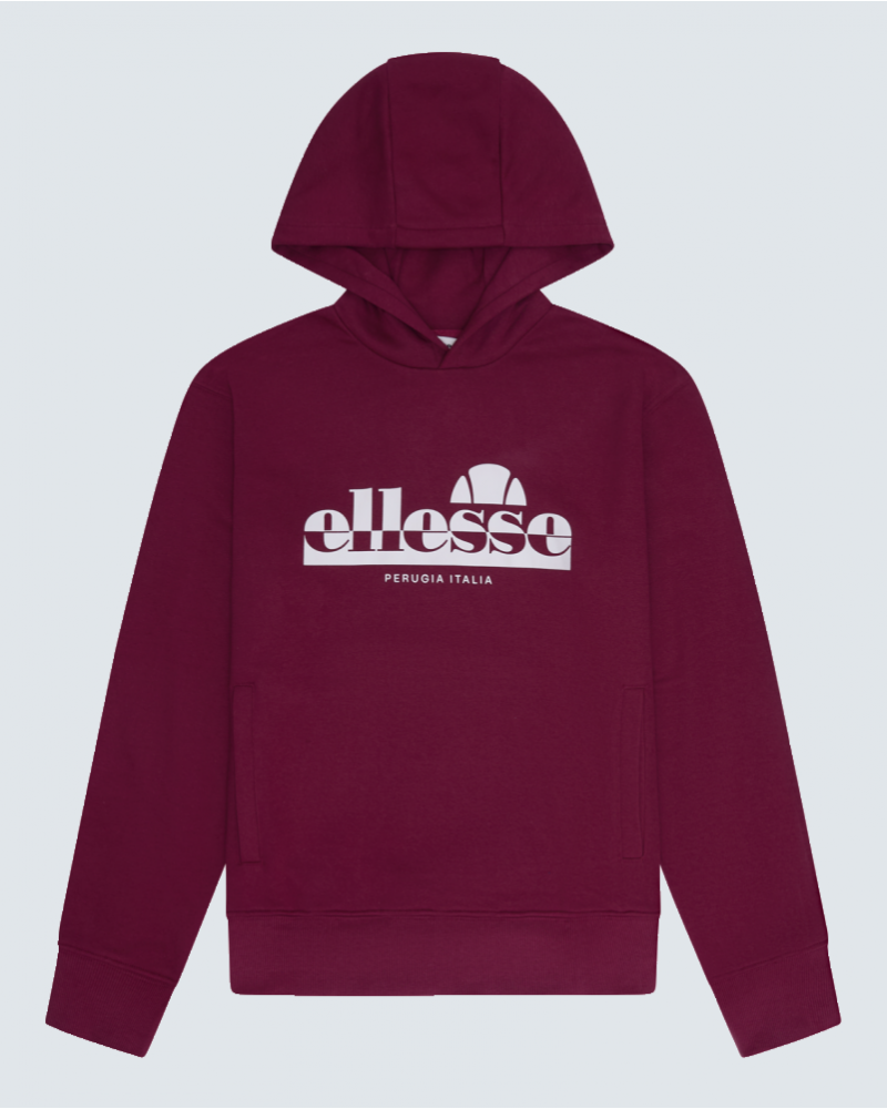 ELLESSE PLERICA OVERHEAD HOODIE - CRIMSOM