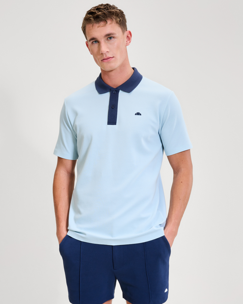 ELLESSE HERITAGE LESSEPSIA POLO T-SHIRT - LIGHT BLUE 