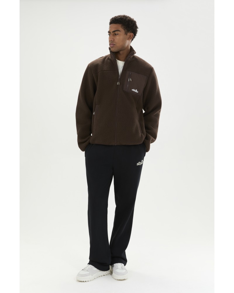ELLESSE ZERANO FLEECE JACKET - BROWN