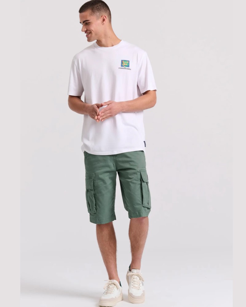 FUNKYBUDDHA ESSENTIAL CARGO ΒΕΡΜΟΥΔΑ - GREEN