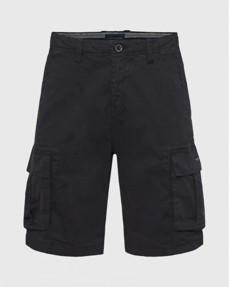 FUNKYBUDDHA ESSENTIAL CARGO ΒΕΡΜΟΥΔΑ - BLACK