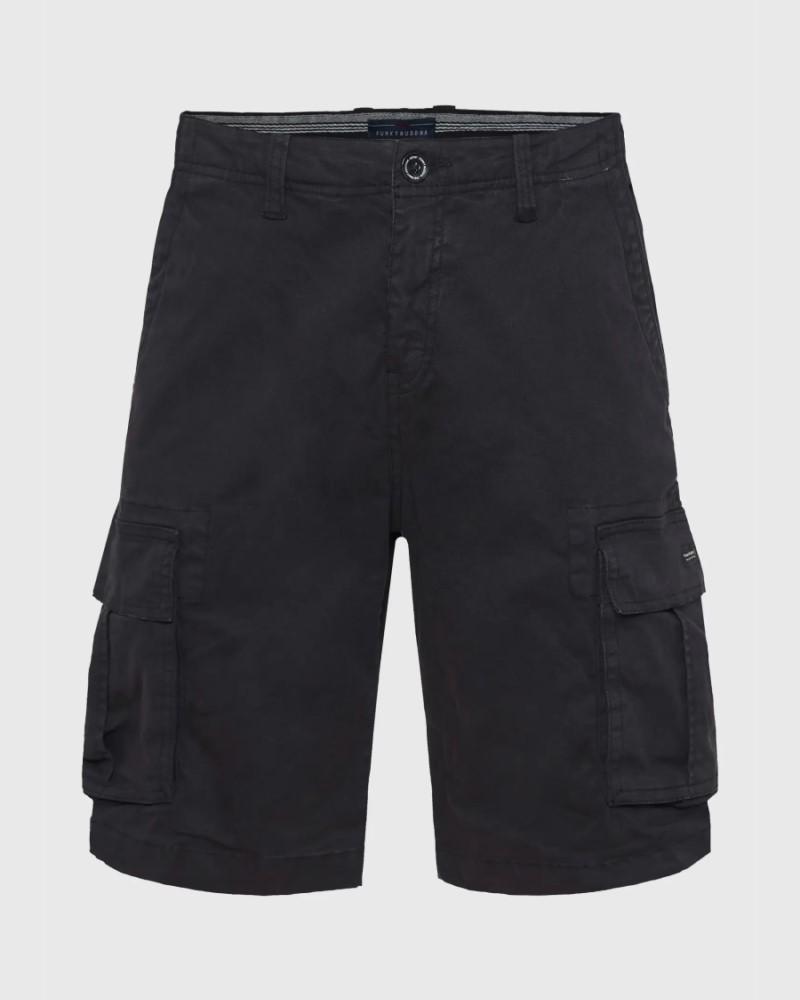 FUNKYBUDDHA ESSENTIAL CARGO ΒΕΡΜΟΥΔΑ - BLACK