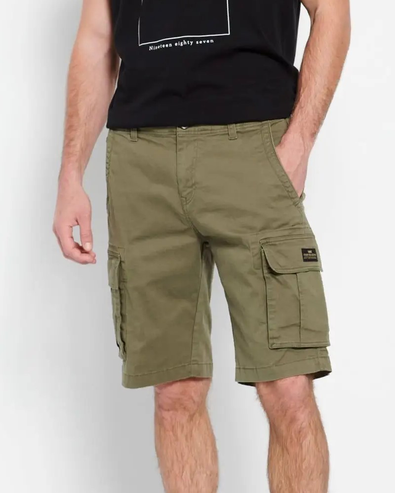 FUNKYBUDDHA ESSENTIAL CARGO ΒΕΡΜΟΥΔΑ - KHAKI