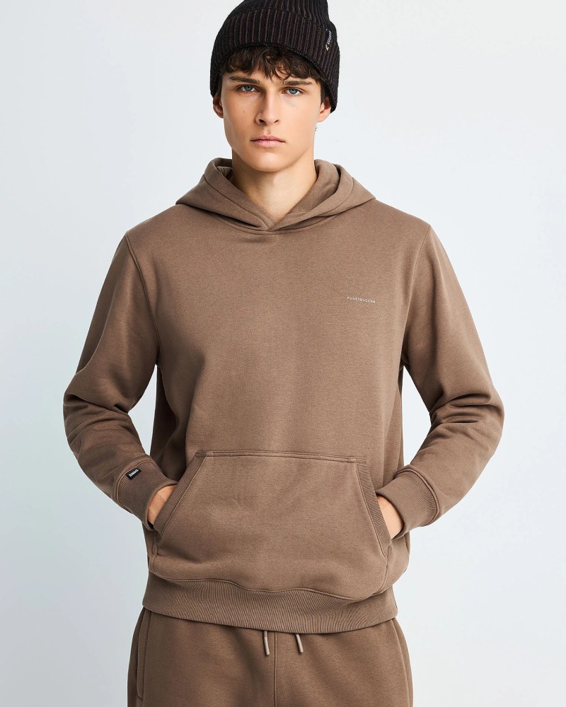 FUNKYBUDDHA ESSENTIAL ΑΝΔΡΙΚΟ HOODIE - CIGAR