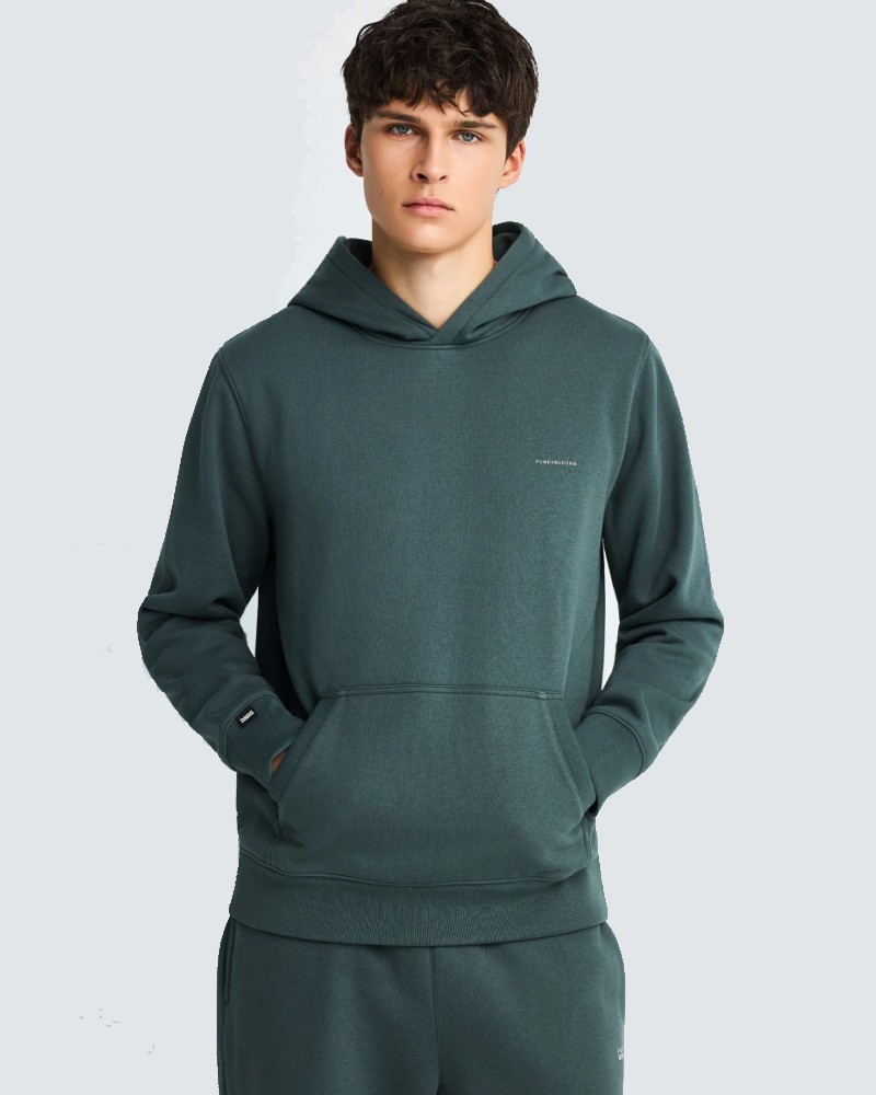 FUNKYBUDDHA ESSENTIAL ΑΝΔΡΙΚΟ HOODIE - GREEN STORM