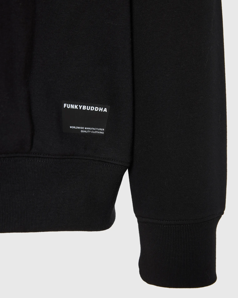 FUNKYBUDDHA LOGO HOODIE- BLACK