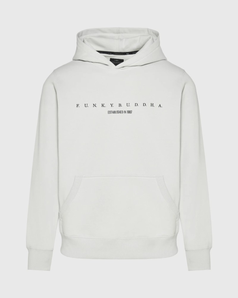 FUNKYBUDDHA LOGO HOODIE - MIST
