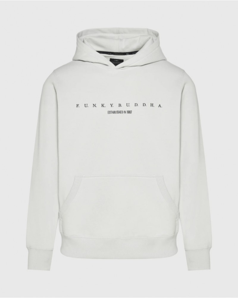 FUNKYBUDDHA LOGO HOODIE - MIST