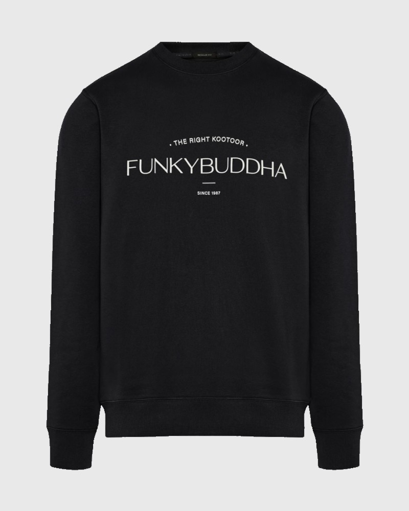 FUNKYBUDDHA LOGO ΦΟΥΤΕΡ ΜΕ ΛΑΙΜΟΚΟΨΗ - BLACK