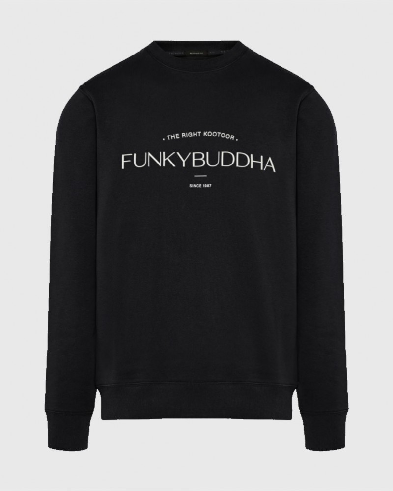 FUNKYBUDDHA LOGO ΦΟΥΤΕΡ ΜΕ ΛΑΙΜΟΚΟΨΗ - BLACK