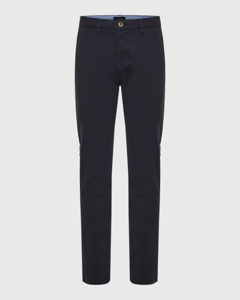 FUNKYBUDDHA COMFORT CHINO PANTS - NAVY