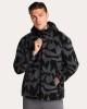 FUNKYBUDDHA FLEECE ΖΑΚΕΤΑ ME JACQUARD ΜΟΤΙΒΟ - BLACK