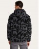 FUNKYBUDDHA FLEECE ΖΑΚΕΤΑ ME JACQUARD ΜΟΤΙΒΟ - BLACK