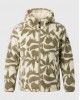 FUNKYBUDDHA FLEECE ΖΑΚΕΤΑ ME JACQUARD ΜΟΤΙΒΟ - CHALK