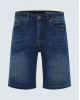 FUNKYBUDDHA ESSENTIAL DENIM SHORTS - DARK BLUE