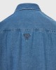 FUNKYBUDDHA DENIM SHIRT - BLUE