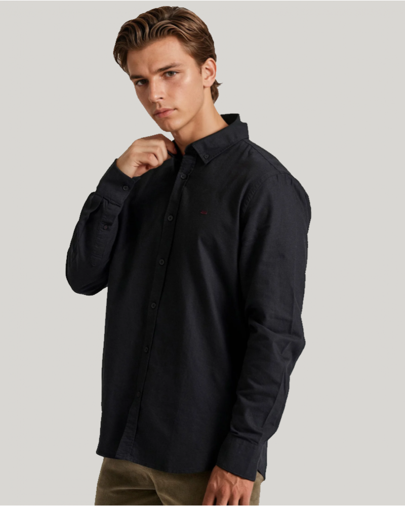 FUNKYBUDDHA BASIC SHIRT - BLACK