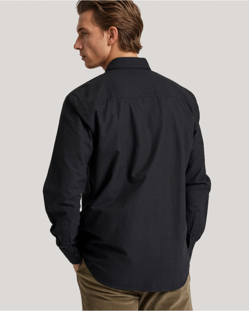 FUNKYBUDDHA BASIC SHIRT - BLACK