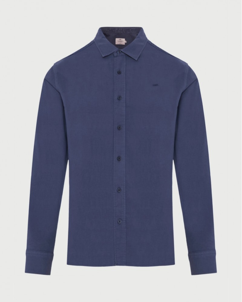 FUNKYBUDDHA BASIC SHIRT - INDIGO