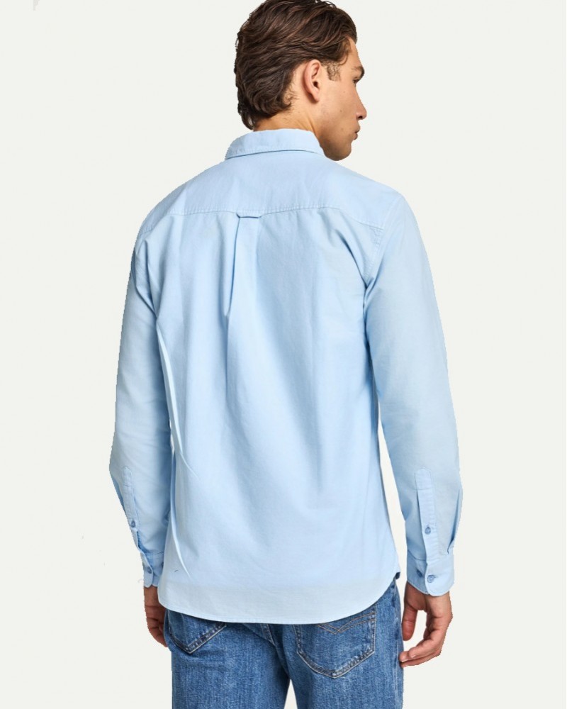 FUNKYBUDDHA BASIC SHIRT - LT BLUE