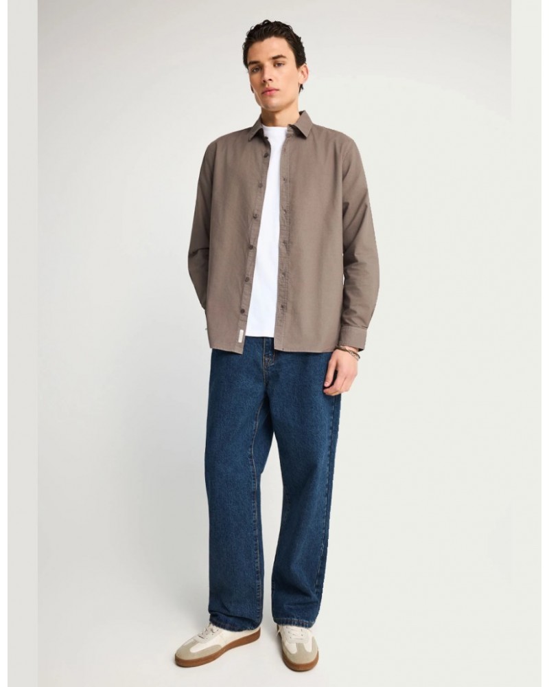 FUNKYBUDDHA BASIC SHIRT - MOON MIST