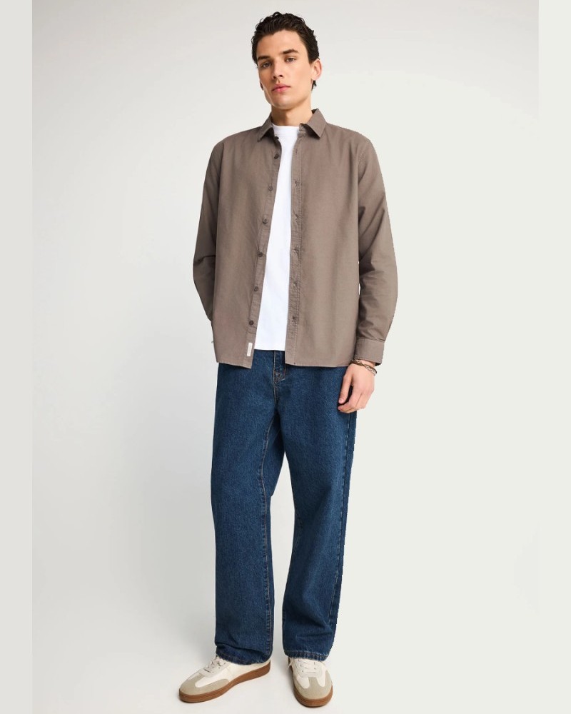FUNKYBUDDHA BASIC SHIRT - MOON MIST
