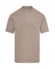 FUNKYBUDDHA RELAXED FIT LINEN SHIRT - CIGAR