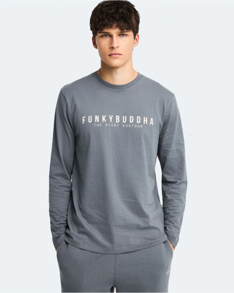 FUNKYBUDDHA ESSENTIAL LONGSLEEVE T-SHIRT - ELEPHANT