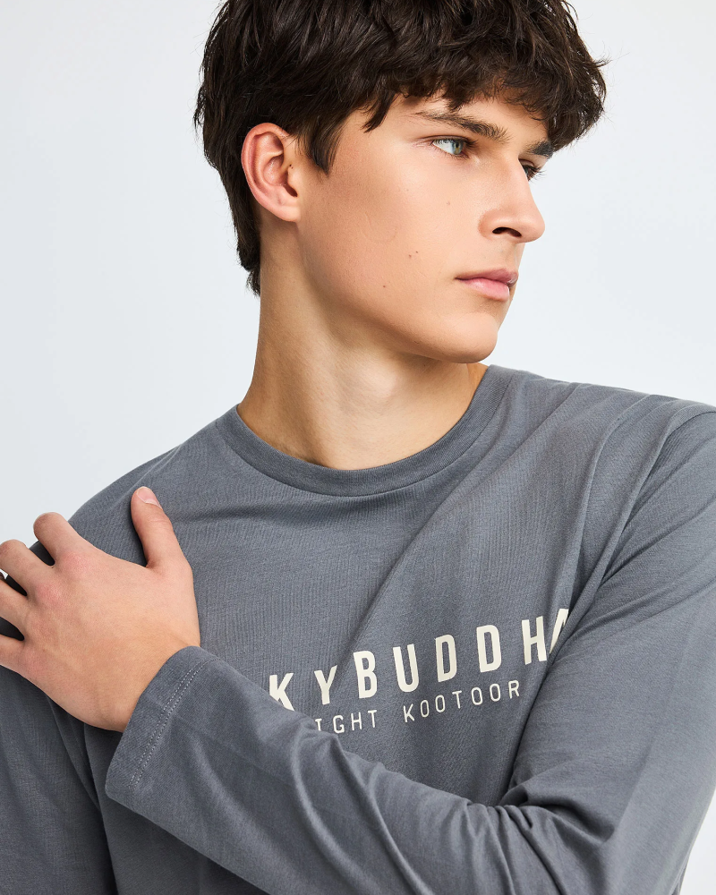 FUNKYBUDDHA ESSENTIAL LONGSLEEVE T-SHIRT - ELEPHANT