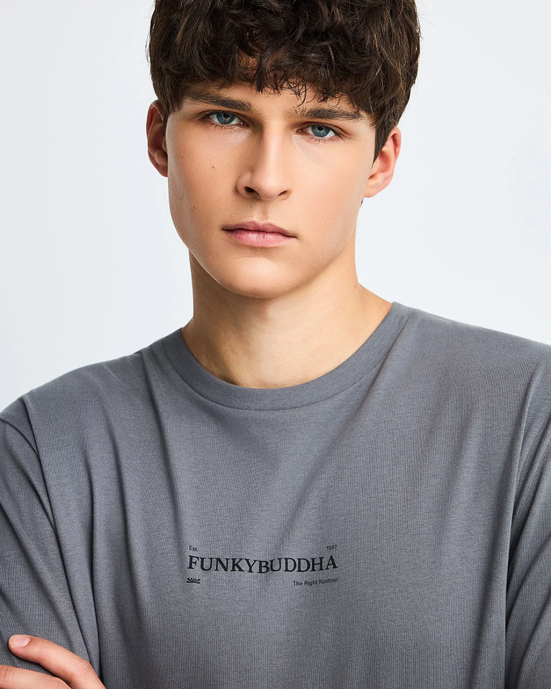 FUNKYBUDDHA ESSENTIAL LONGSLEEVE T-SHIRT - ELEPHANT