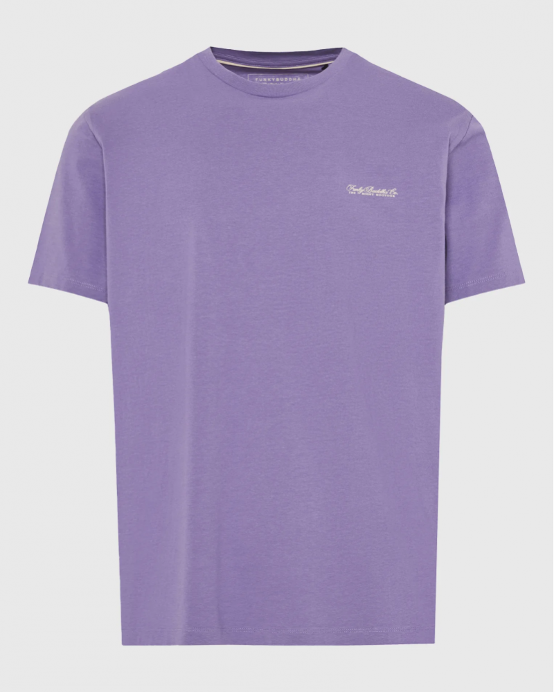 FUNKYBUDDHA BASIC LOGO T-SHIRT - LAVENDER