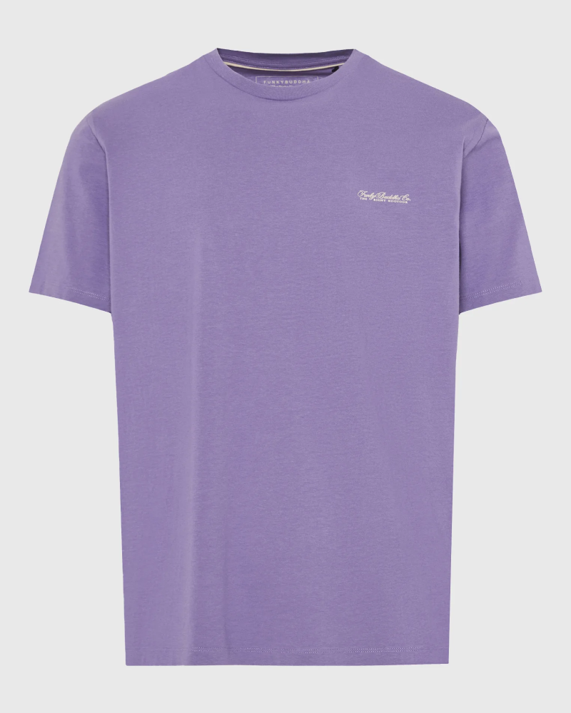 FUNKYBUDDHA BASIC LOGO T-SHIRT - LAVENDER