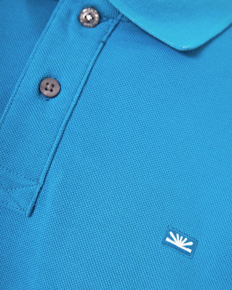 FUNKYBUDDHA POLO ΜΠΛΟΥΖΑ - IBIZA BLUE