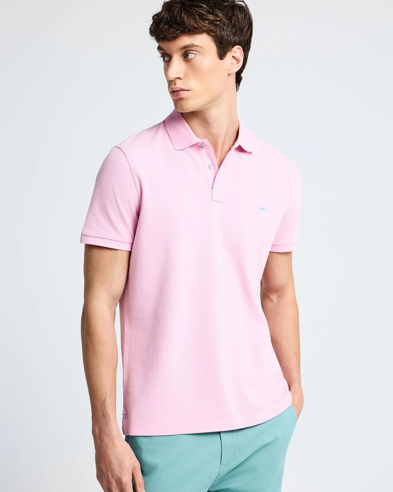 FUNKYBUDDHA POLO ΜΠΛΟΥΖΑ - PINK