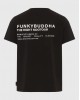 FUNKYBUDDHA T-SHIRT ME LOGO ΣΤΗΝ ΠΛΑΤΗ - BLACK