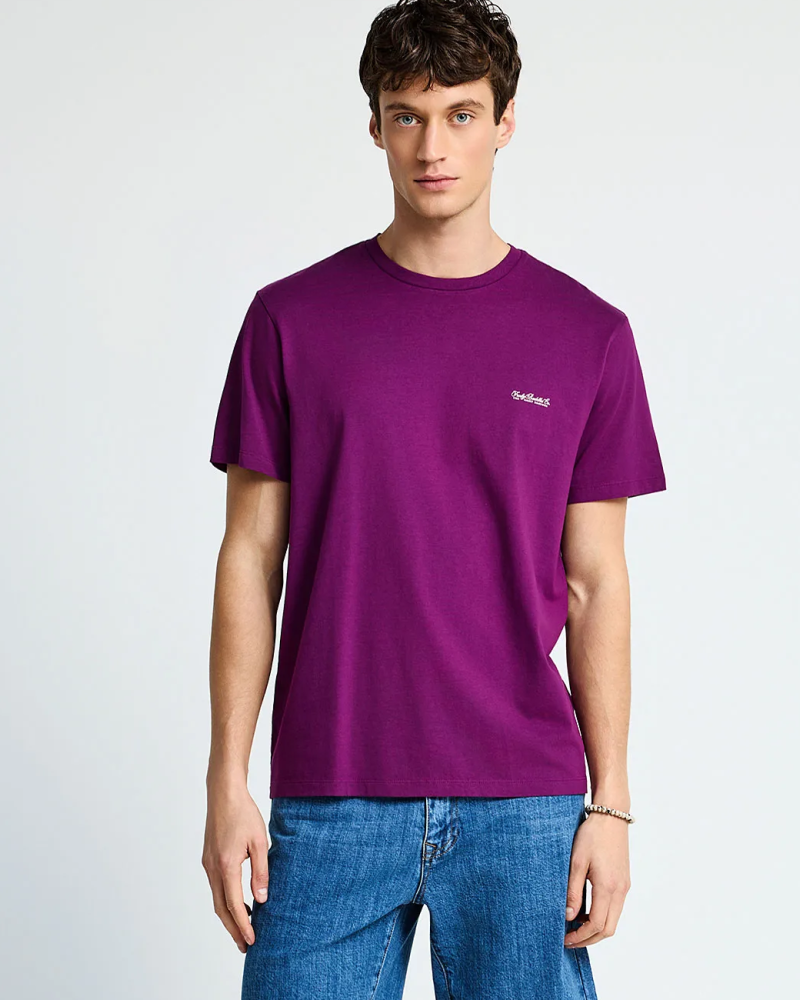 FUNKYBUDDHA BASIC LOGO T-SHIRT - GRAPE