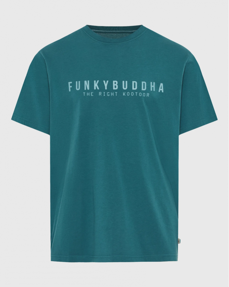 FUNKYBUDDHA BASIC LOGO T-SHIRT - MEDITERRANEA
