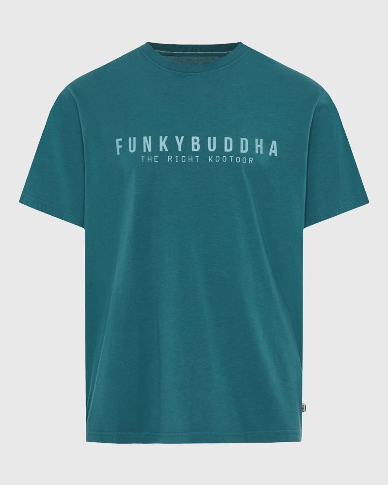 FUNKYBUDDHA BASIC LOGO T-SHIRT - MEDITERRANEA