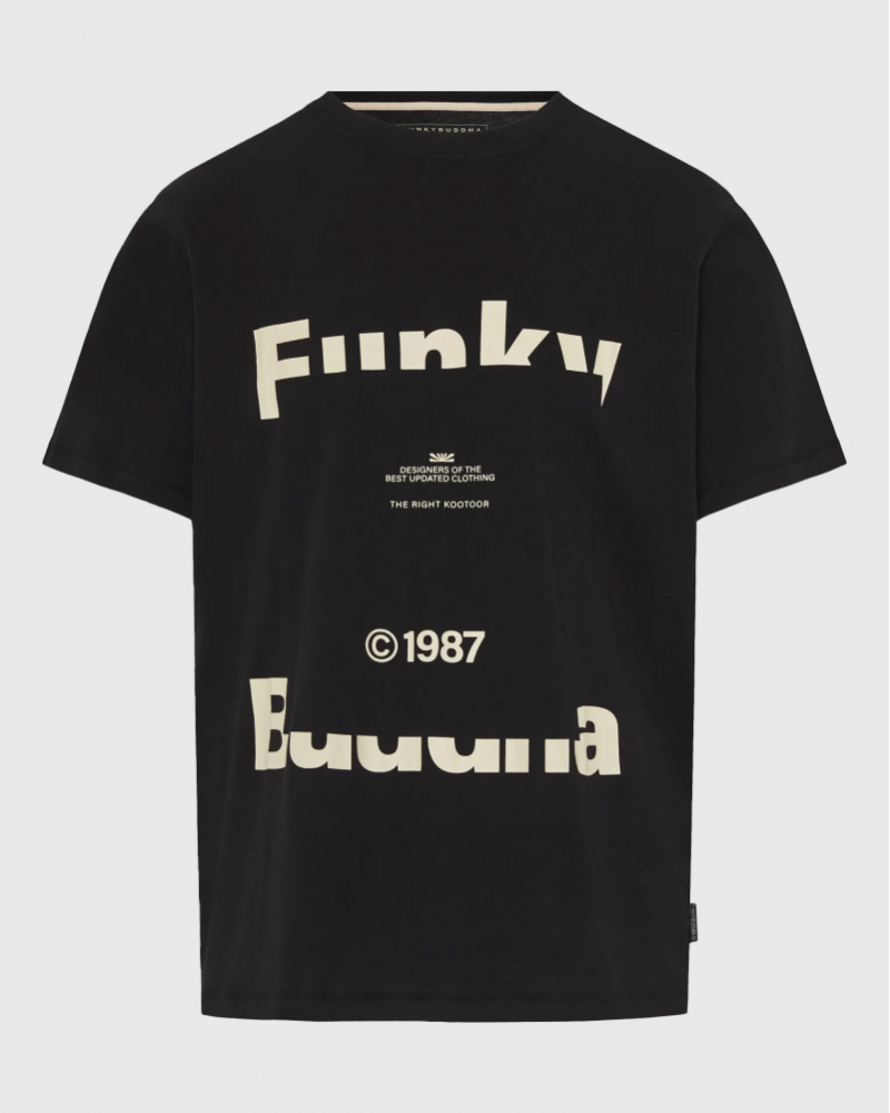 FUNKYBUDDHA LOGO T-SHIRT - BLACK