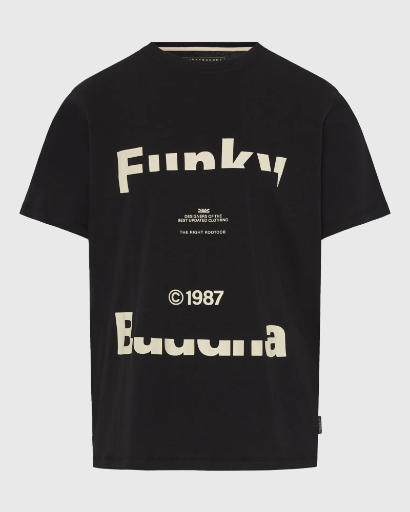 FUNKYBUDDHA LOGO T-SHIRT - BLACK