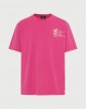 FUNKYBUDDHA T-SHIRT ME ΤΥΠΩΜΑ ΣΤΗΝ ΠΛΑΤΗ - FUCHSIA