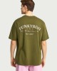 FUNKYBUDDHA T-SHIRT ME LOGO ΣΤΗΝ ΠΛΑΤΗ - KHAKI