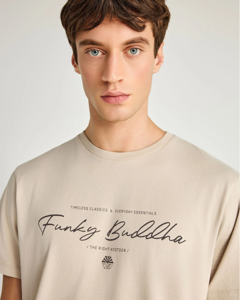 FUNKYBUDDHA LOGO T-SHIRT - FOG