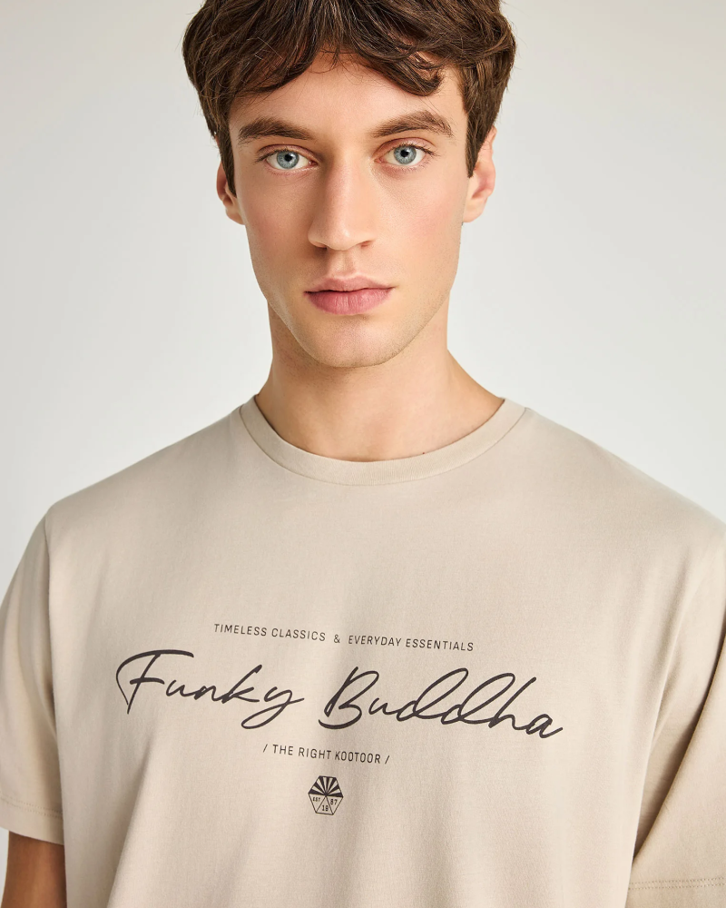 FUNKYBUDDHA LOGO T-SHIRT - FOG