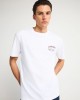 FUNKYBUDDHA T-SHIRT ME LOGO ΣΤΗΝ ΠΛΑΤΗ - WHITE