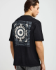 FUNKYBUDDHA T-SHIRT ME ΤΥΠΩΜΑ ΣΤΗΝ ΠΛΑΤΗ - BLACK