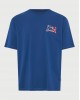 FUNKYBUDDHA T-SHIRT ME ΤΥΠΩΜΑ ΣΤΗΝ ΠΛΑΤΗ - BLUE