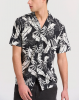 FUNKYBUDDHA ALL OVER PRINT SHIRT - BLACK